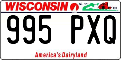 WI license plate 995PXQ