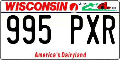 WI license plate 995PXR