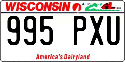 WI license plate 995PXU