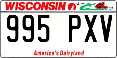 WI license plate 995PXV