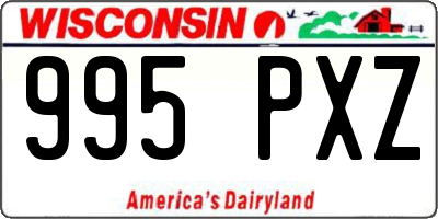 WI license plate 995PXZ