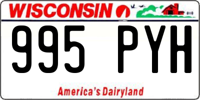 WI license plate 995PYH