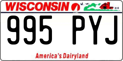 WI license plate 995PYJ