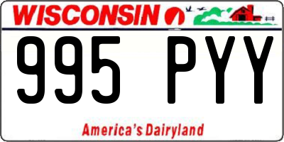 WI license plate 995PYY