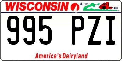 WI license plate 995PZI