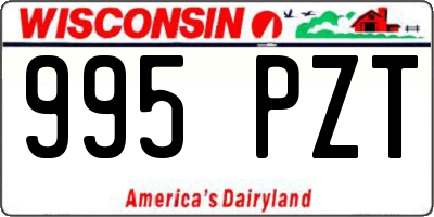 WI license plate 995PZT