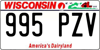 WI license plate 995PZV