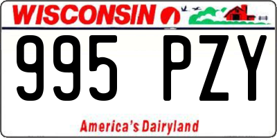 WI license plate 995PZY