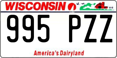 WI license plate 995PZZ