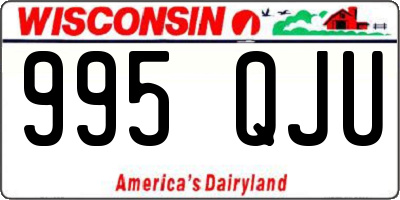 WI license plate 995QJU