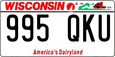 WI license plate 995QKU