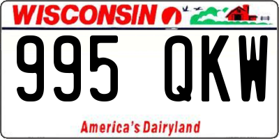 WI license plate 995QKW