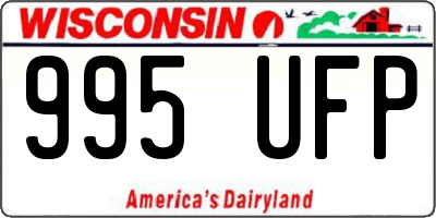 WI license plate 995UFP
