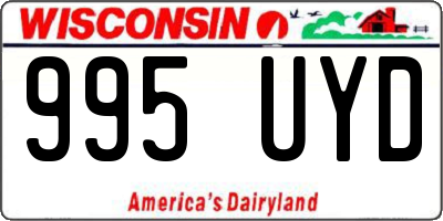 WI license plate 995UYD