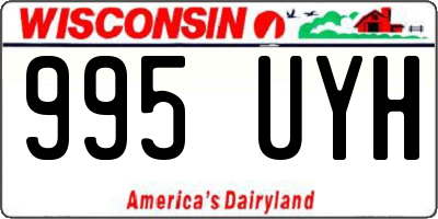 WI license plate 995UYH