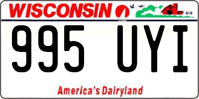 WI license plate 995UYI