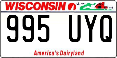WI license plate 995UYQ
