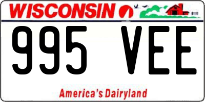 WI license plate 995VEE