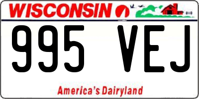 WI license plate 995VEJ