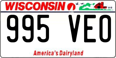 WI license plate 995VEO