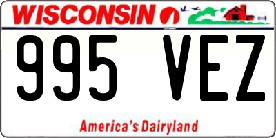 WI license plate 995VEZ