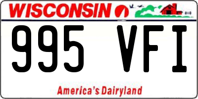 WI license plate 995VFI