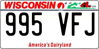 WI license plate 995VFJ