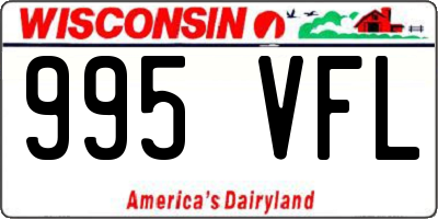 WI license plate 995VFL