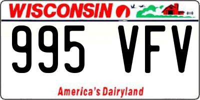 WI license plate 995VFV