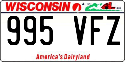 WI license plate 995VFZ
