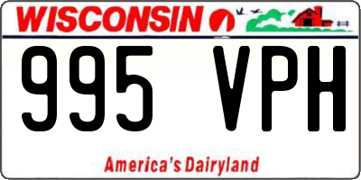 WI license plate 995VPH