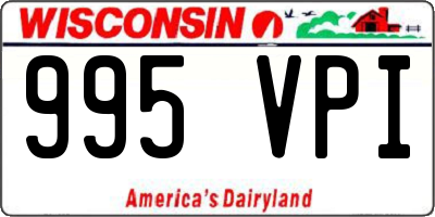 WI license plate 995VPI