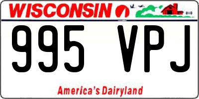 WI license plate 995VPJ