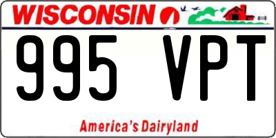 WI license plate 995VPT