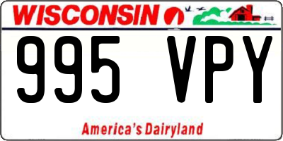 WI license plate 995VPY