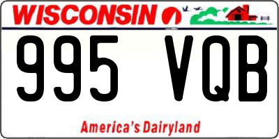 WI license plate 995VQB