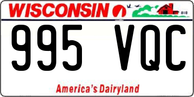 WI license plate 995VQC