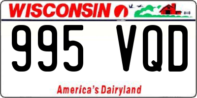 WI license plate 995VQD