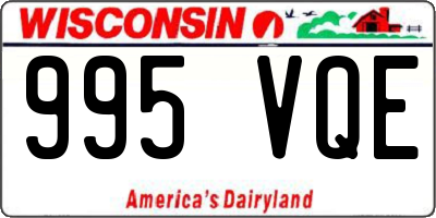 WI license plate 995VQE