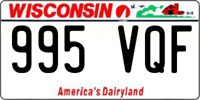 WI license plate 995VQF