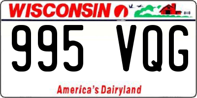 WI license plate 995VQG