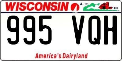WI license plate 995VQH