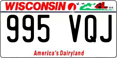 WI license plate 995VQJ