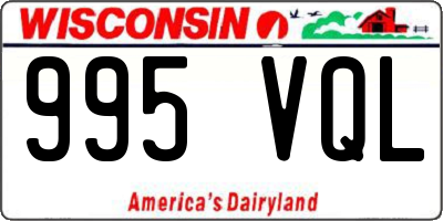 WI license plate 995VQL