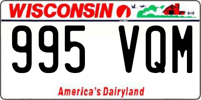 WI license plate 995VQM