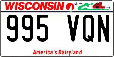 WI license plate 995VQN