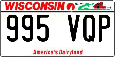 WI license plate 995VQP