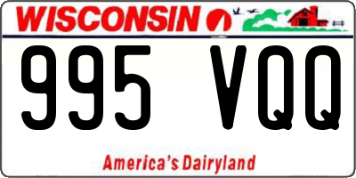 WI license plate 995VQQ