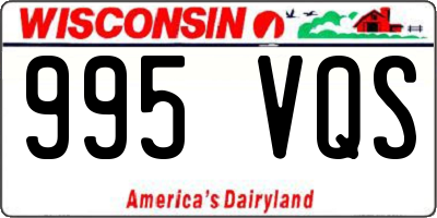 WI license plate 995VQS