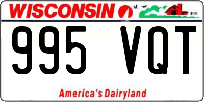 WI license plate 995VQT